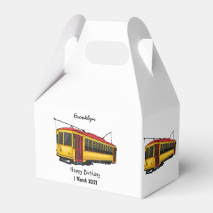 Mata trolley cartoon illustration favour box