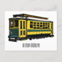Mata trolley cartoon illustration