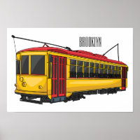 Mata trolley cartoon illustration