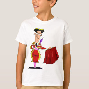 Matador with Red Cape Spanish Bullfighter T-Shirt