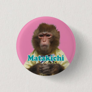 Matakichi pinBack button.また吉の缶バッジ 3 Cm Round Badge