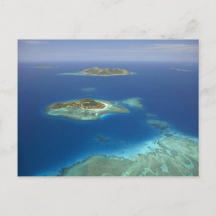 Matamanoa Island and coral reef, Mamanuca Island Postcard
