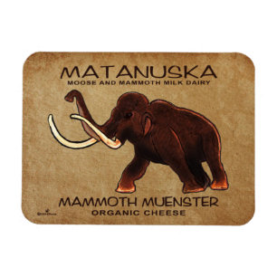 Matanuska Mammoth Muenster Cheese Magnet