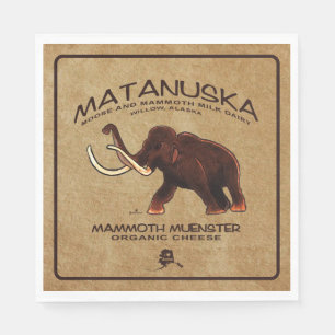 Matanuska Mammoth Muenster Cheese Napkin