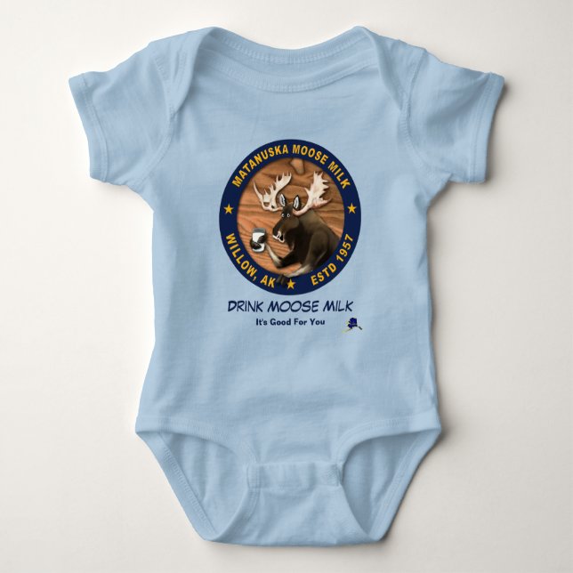 Matanuska Moose Milk Baby Bodysuit (Front)