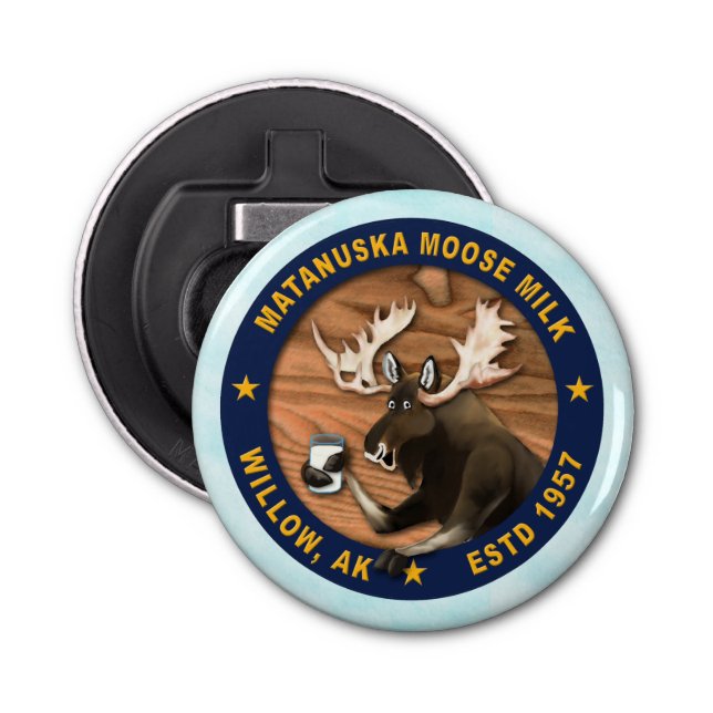 Matanuska Moose Milk Bottle Opener (Front)