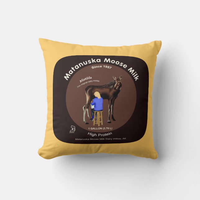 Matanuska Moose Milk Cushion (Front)