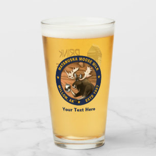 Matanuska Moose Milk Glass