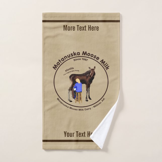 Matanuska Moose Milk Hand Towel (Hand Towel)
