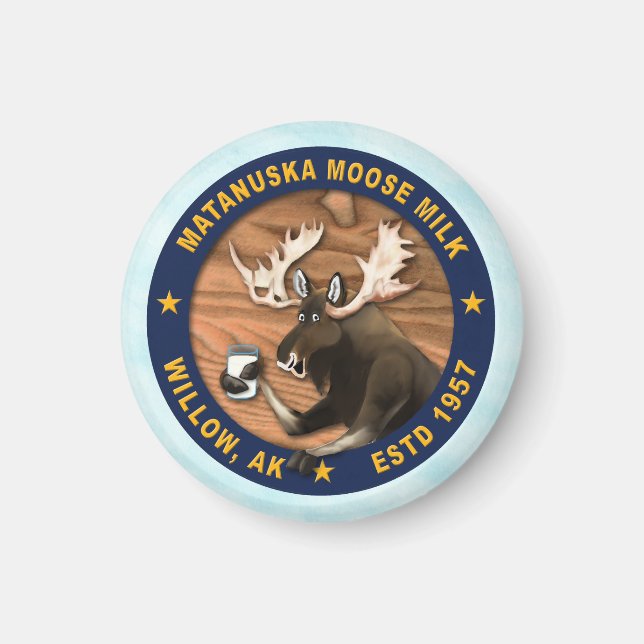 Matanuska Moose Milk Magnet (Front)