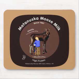Matanuska Moose Milk Mouse Pad
