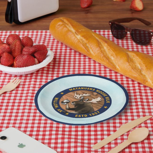 Matanuska Moose Milk Paper Plate (Picnic)
