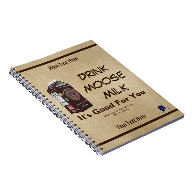 Matanuska Moose Milk Spiral Notebook (Right Side)