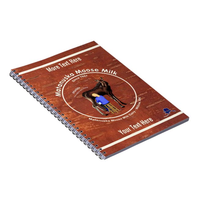 Matanuska Moose Milk Spiral Notebook (Right Side)