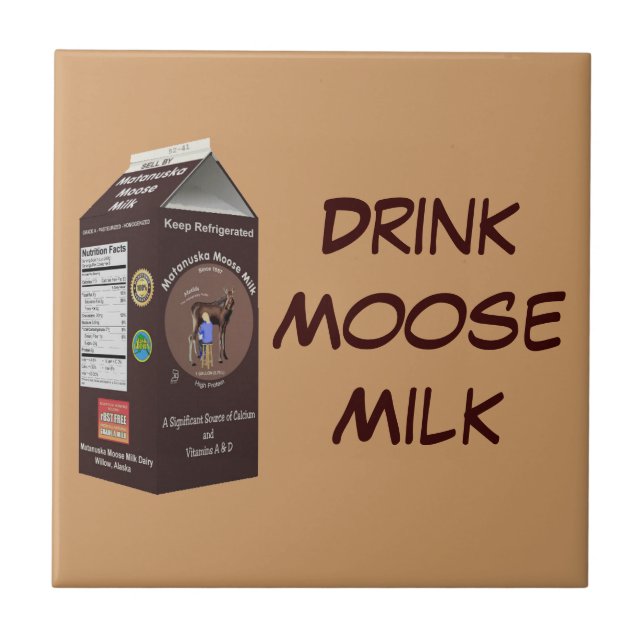 Matanuska Moose Milk Tile (Front)