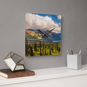 Matanuska valley, southcentral Alaska #2 Square Wall Clock