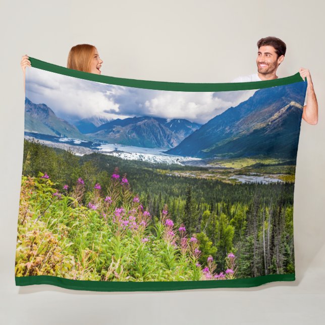 Matanuska Valley, Southcentral Alaska Fleece Blanket (In Situ)