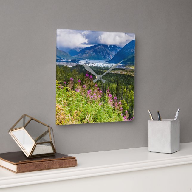 Matanuska Valley, Southcentral Alaska Square Wall Clock (Office)