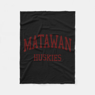 Matawan Regional High School Hs Aberdeen Nj Retro  Fleece Blanket