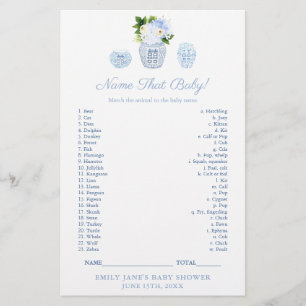 Match Baby Animal With Mum Classy Shower Game Card