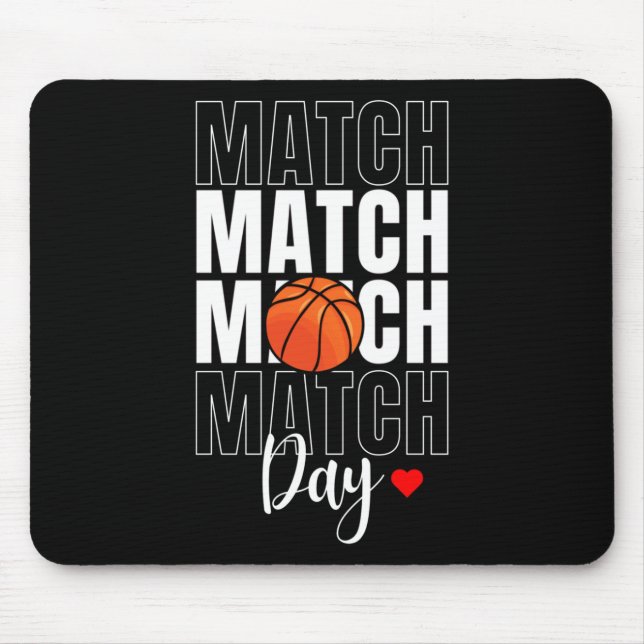 Match Day Basketball Active  Mouse Pad (Front)