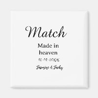Match made in heaven add name date simple calligra