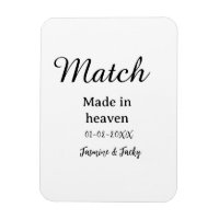 Match made in heaven add name date simple calligra