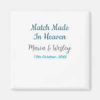Match made in heaven blue black couple name date