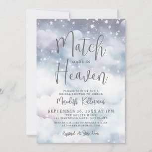 Match Made In Heaven Bridal Shower Invitation