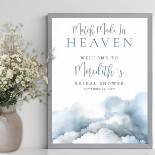 Match Made In Heaven Bridal Shower Welcome Sign
