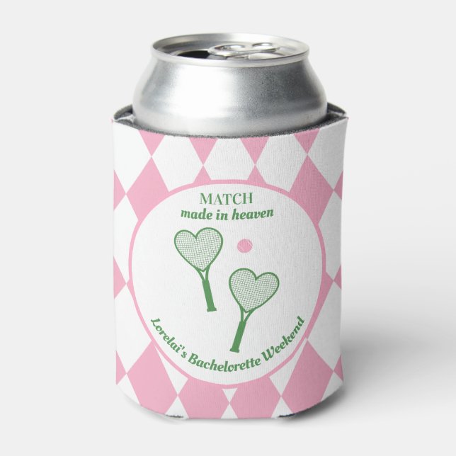 Match Made in Heaven Country Club Bachelorette Can Cooler (Can Front)
