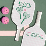 Match Made in Heaven Country Club Bridesmaid Gift Pickleball Paddle<br><div class="desc">Celebrate love in its purest form with our Match Made in Heaven Personalised Pickleball Paddle Set – the perfect bridesmaid gift that adds a touch of whimsy and joy to any bachelorette or bridal shower, especially those hosted in the refined ambiance of country clubs. This enchanting set features two heart-shaped...</div>