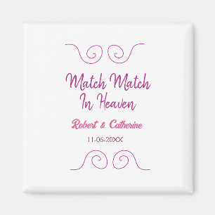 match made in heaven pink purple spanish border na magnet