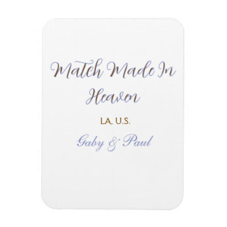 match made in heaven purple pastel golden name dat magnet