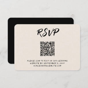 Match Made in Heaven RSVP QR Code Enclosure Card