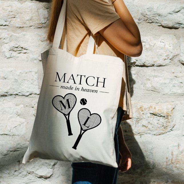 Match Made in Heaven Tennis Bachelorette Bride Tote Bag (Creator Uploaded)