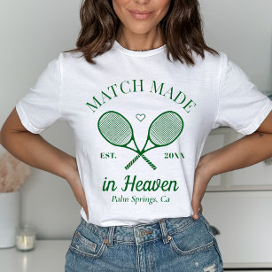 Match Made In Heaven Tennis Club Bachelorette T-Shirt