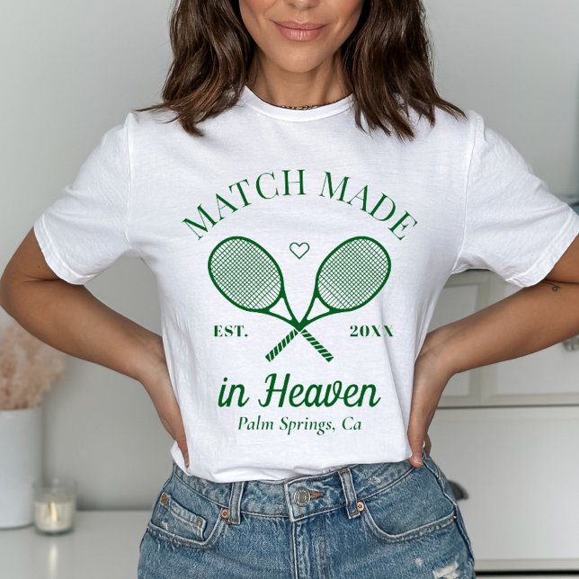 Match Made In Heaven Tennis Club Bachelorette T-Shirt (Creator Uploaded)