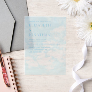 Match Made In Heaven Wedding Vellum Invitations