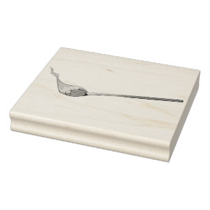 Match Stick Rubber Stamp