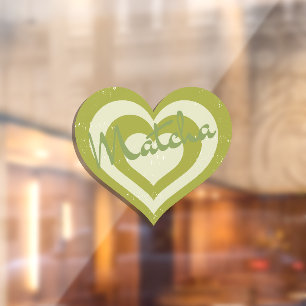 Matcha boba green tea, matcha window cling