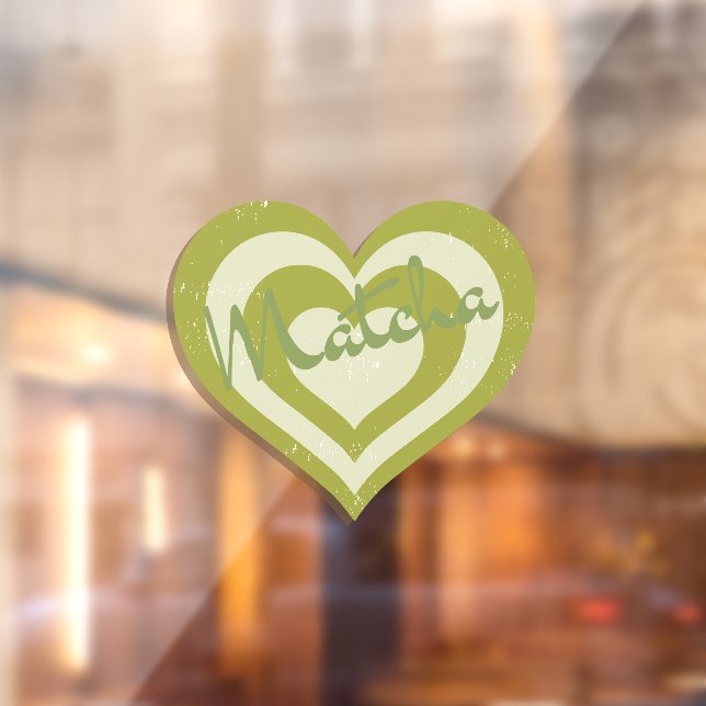 Matcha boba green tea, matcha window cling (Sheet 2)