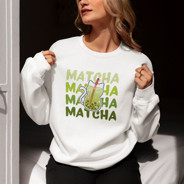 Matcha Bubble Tea Sweatshirt (Creator Uploaded)