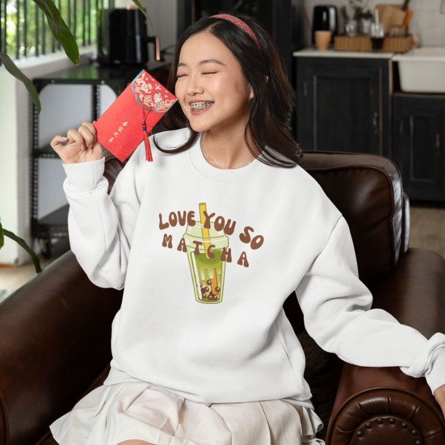 Matcha Bubble Tea Sweatshirt (Creator Uploaded)