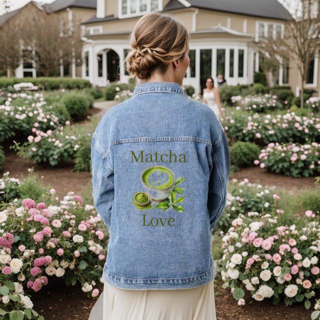 Matcha Denim Jacket (Wedding Back)