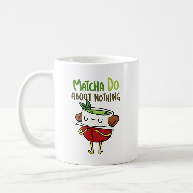 Matcha Do About Nothing Shakespeare Tea Pun Mug (Left)