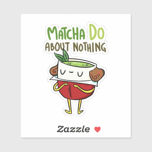 Matcha Do About Nothing Shakespeare Vinyl Sticker (Sheet)