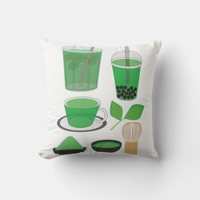 Matcha Drinks Set Cushion (Front)