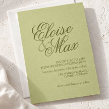 Matcha Green Modern Calligraphy Minimalist