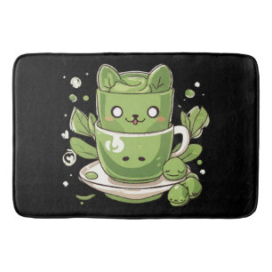 matcha green tea bath mat